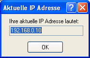 Aktuelle IP Adresse